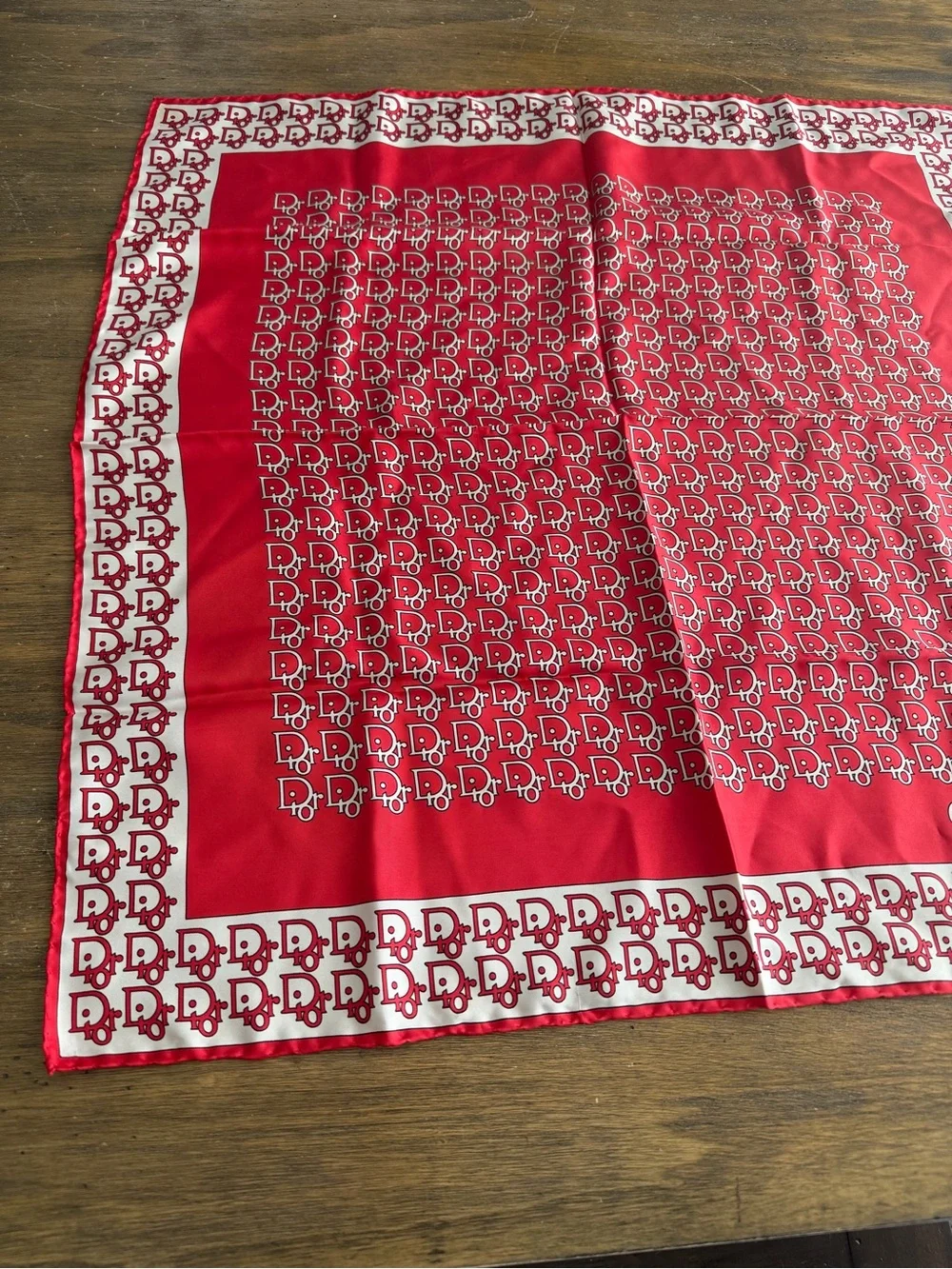 Dior Logo Printed Silk Scarf Bandana